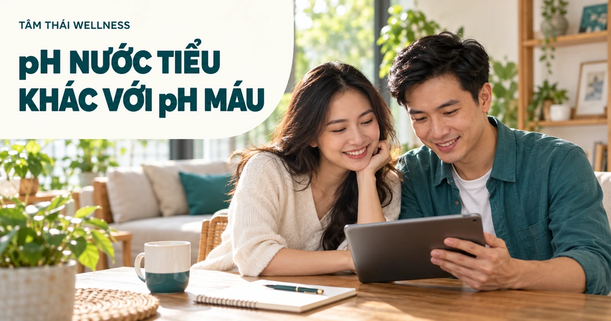 Hai người cùng đọc thông tin sức khỏe trên máy tính bảng — minh họa AI