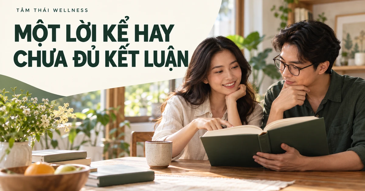Hai người đọc sách dinh dưỡng tại nhà – minh họa AI
