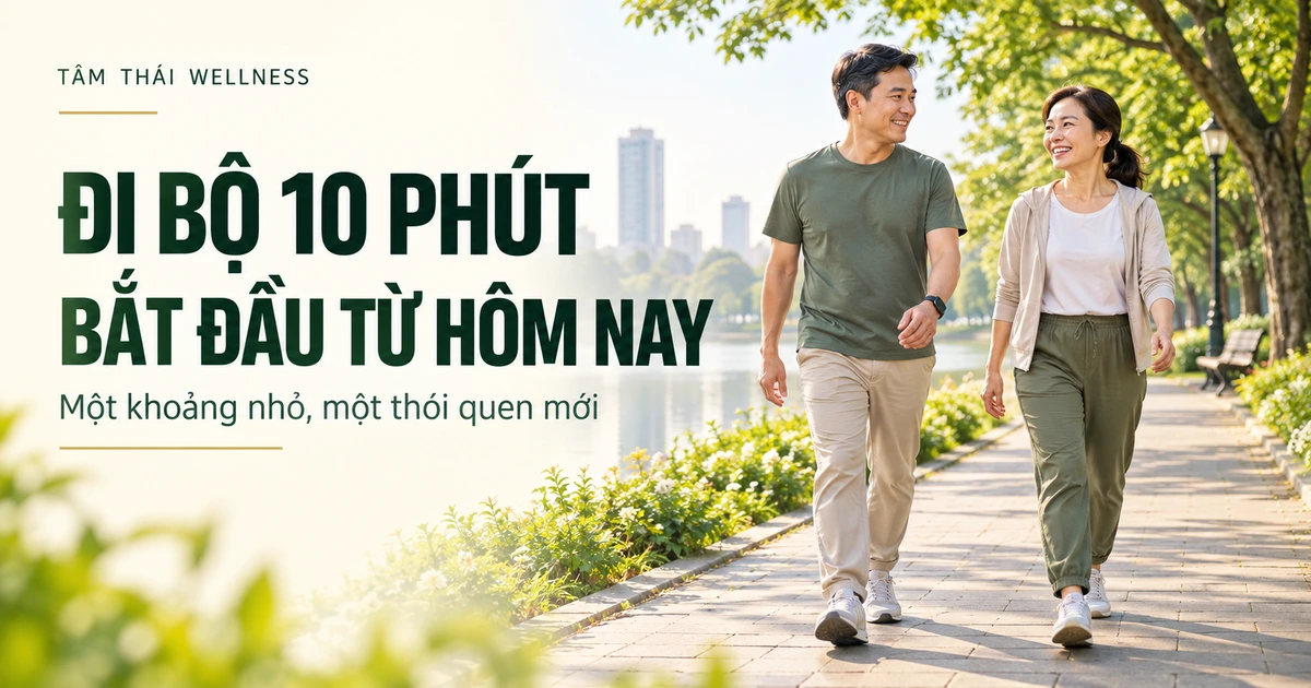 Hai người trưởng thành đi bộ trên lối đi bằng phẳng trong công viên – minh họa AI