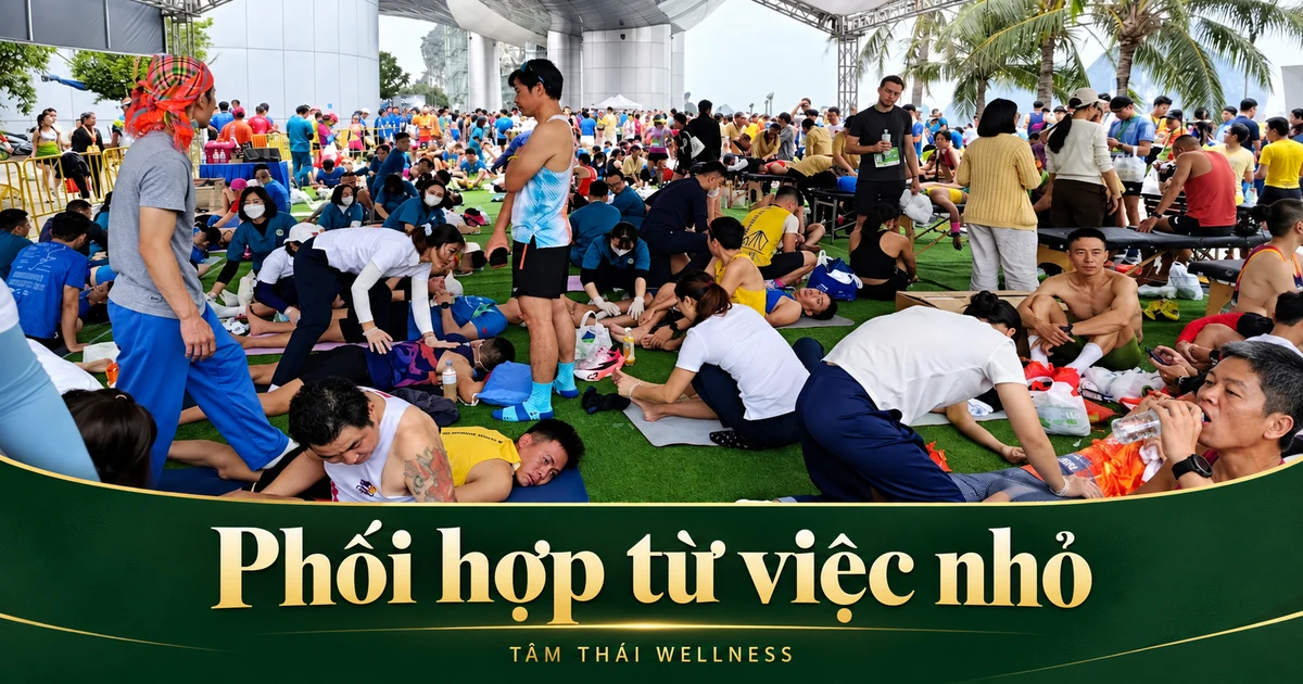 Nhiều phần việc diễn ra trong cùng khu vực hỗ trợ người chạy.